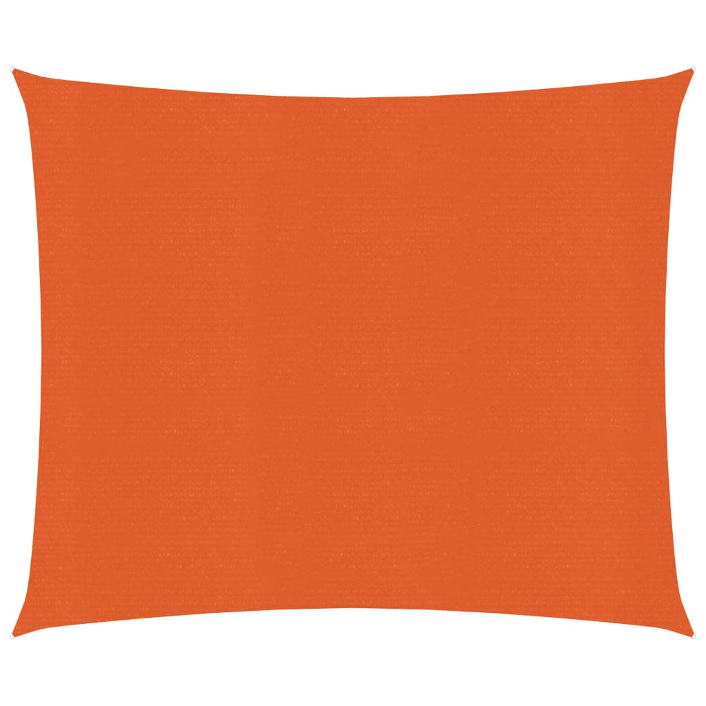 vidaXL Voile d'ombrage 160 g/m² Orange 2,5x3 m PEHD