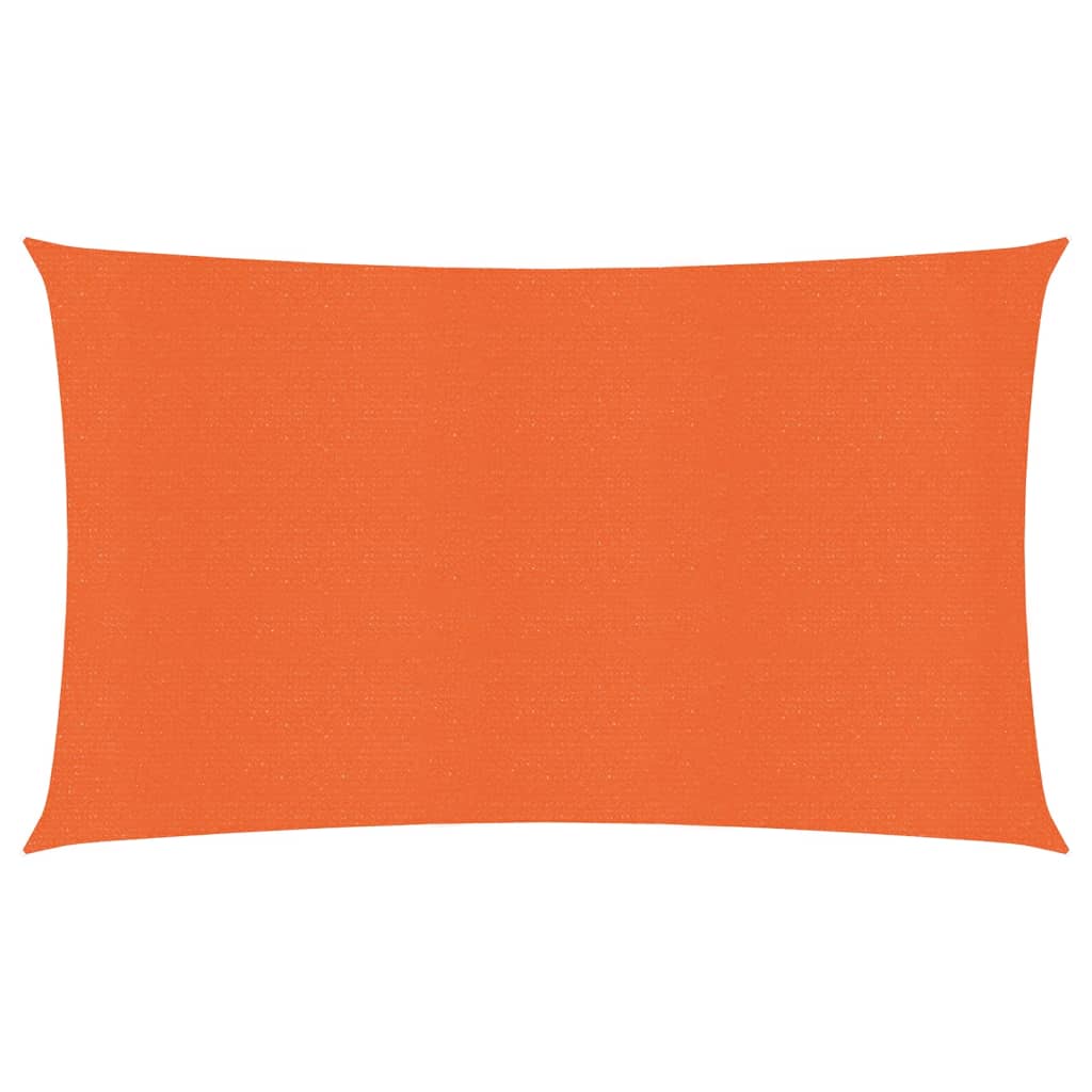 vidaXL Voile d'ombrage 160 g/m² Orange 2,5x5 m PEHD