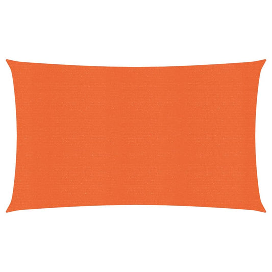vidaXL Voile d'ombrage 160 g/m² Orange 2,5x5 m PEHD