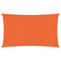 vidaXL Voile d'ombrage 160 g/m² Orange 2,5x5 m PEHD
