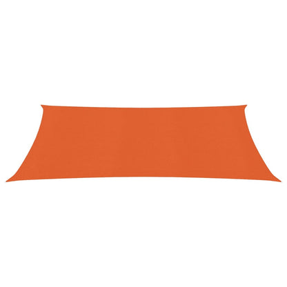 vidaXL Voile d'ombrage 160 g/m² Orange 2,5x5 m PEHD