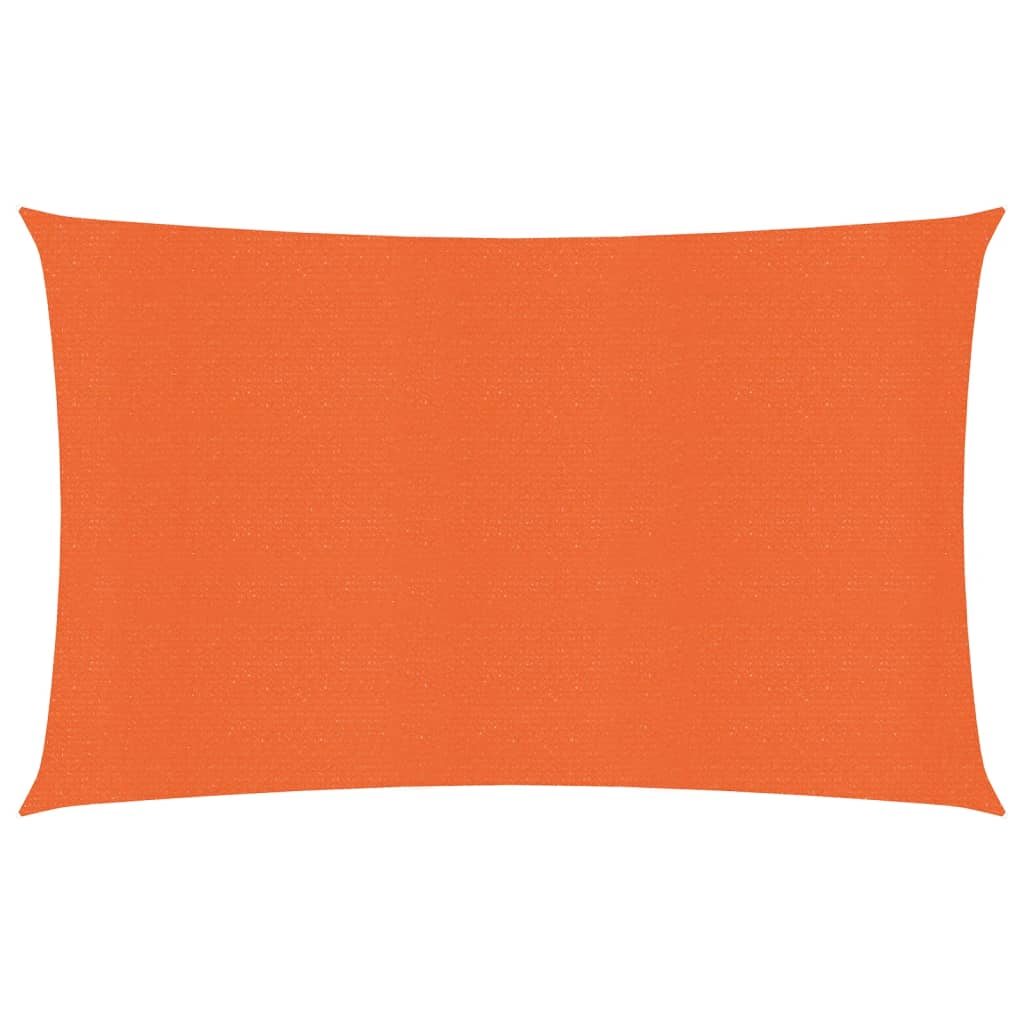 vidaXL Voile d'ombrage 160 g/m² rectangulaire orange 3x5 m PEHD