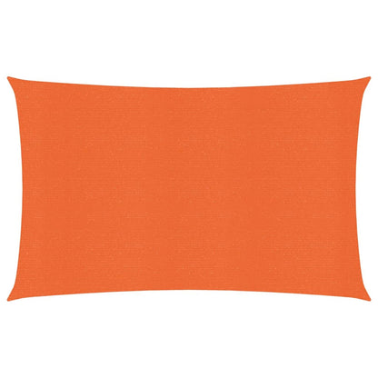 vidaXL Voile d'ombrage 160 g/m² rectangulaire orange 3x5 m PEHD