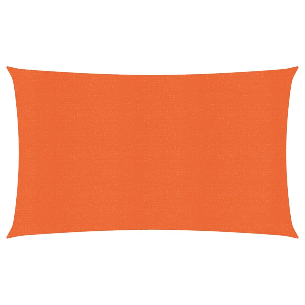vidaXL Voile d'ombrage 160 g/m² rectangulaire orange 3x6 m PEHD