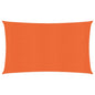 vidaXL Voile d'ombrage 160 g/m² rectangulaire orange 3x6 m PEHD