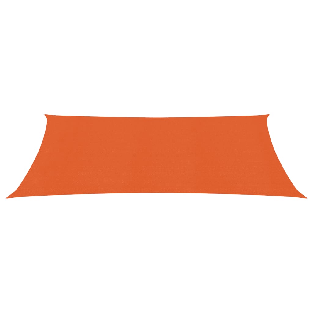 vidaXL Voile d'ombrage 160 g/m² rectangulaire orange 3x6 m PEHD