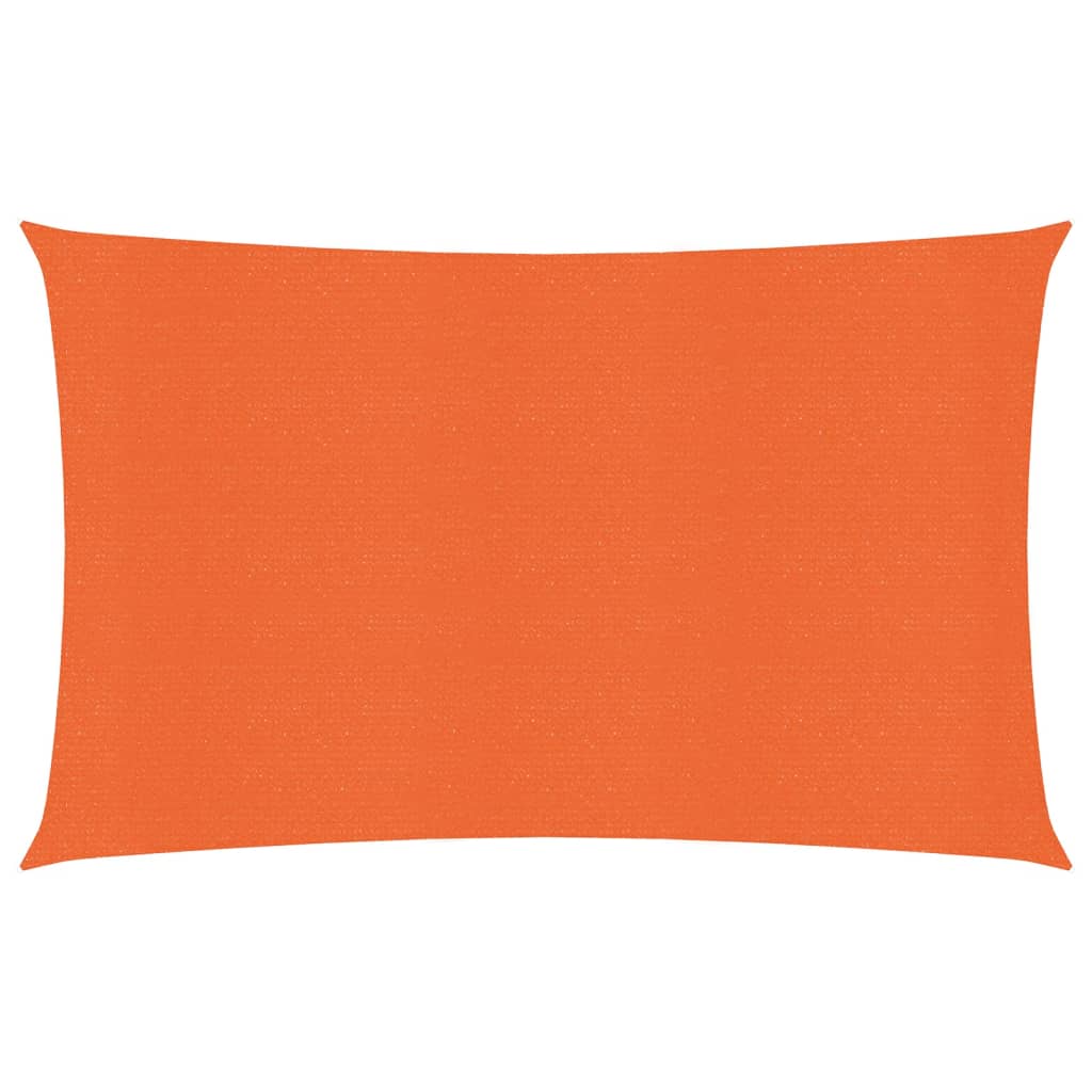 vidaXL Voile d'ombrage 160 g/m² Orange 3,5x5 m PEHD