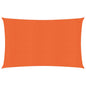 vidaXL Voile d'ombrage 160 g/m² Orange 3,5x5 m PEHD