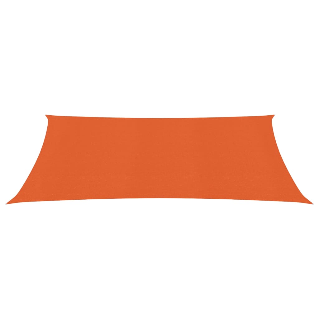 vidaXL Voile d'ombrage 160 g/m² Orange 3,5x5 m PEHD