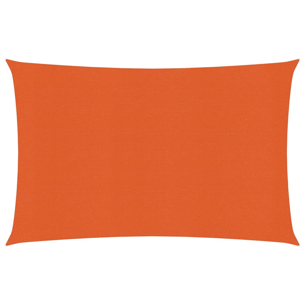 vidaXL Voile d'ombrage 160 g/m² rectangulaire orange 4x5 m PEHD