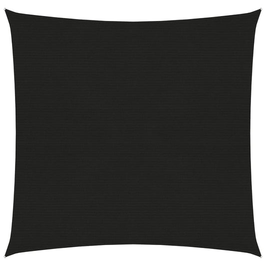 vidaXL Voile d'ombrage 160 g/m² Noir 3x3 m PEHD