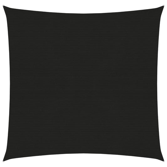 vidaXL Voile d'ombrage 160 g/m² Noir 4x4 m PEHD