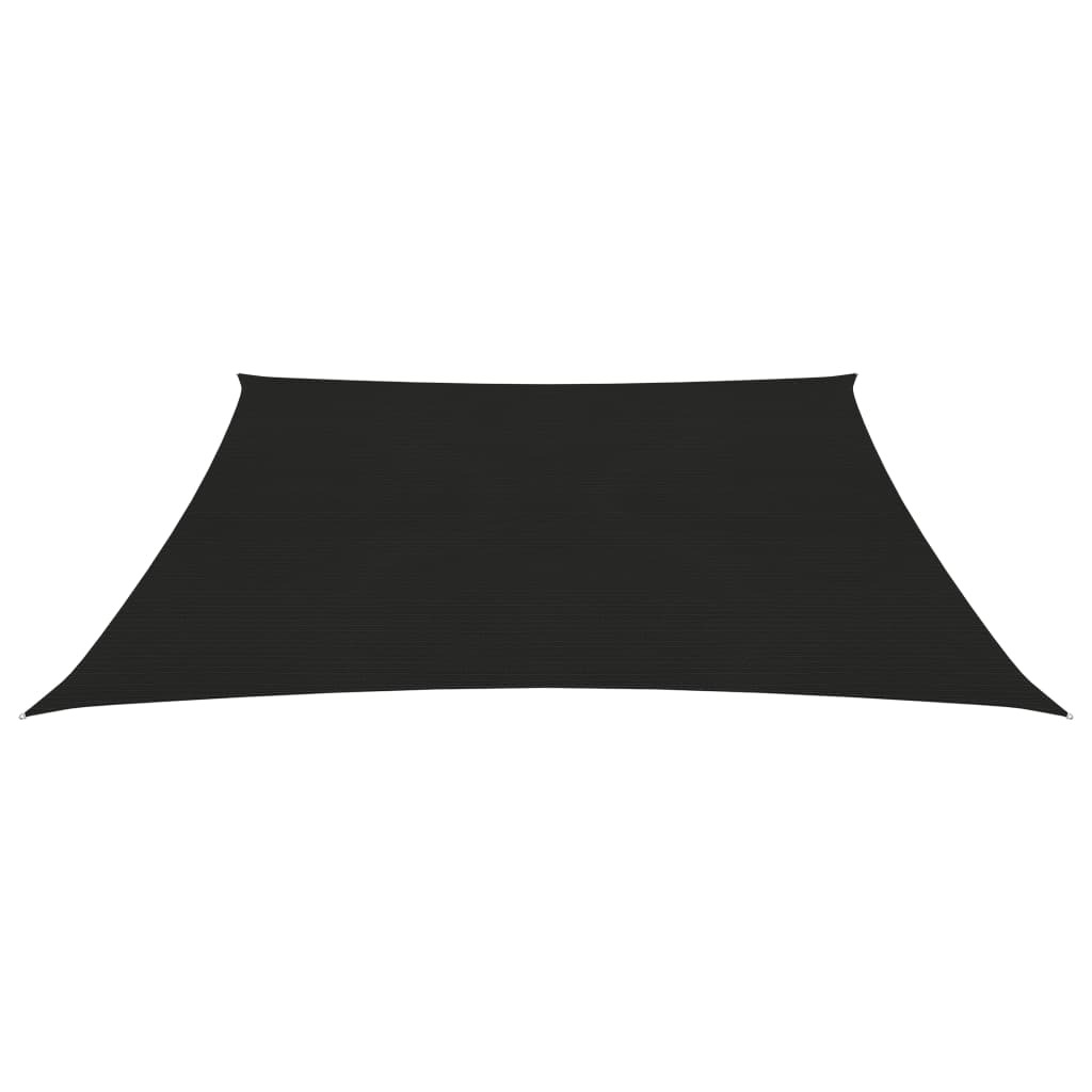 vidaXL Voile d'ombrage 160 g/m² Noir 4x4 m PEHD