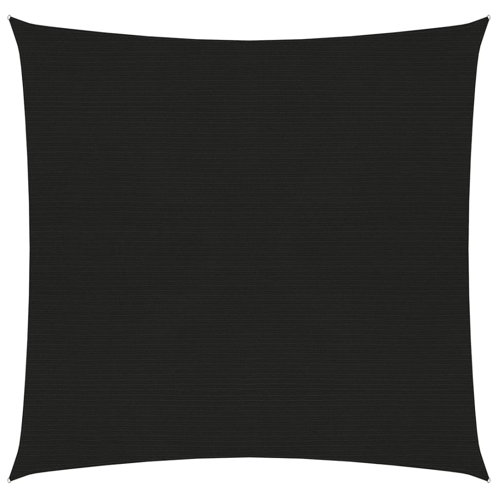 vidaXL Voile d'ombrage 160 g/m² Noir 7x7 m PEHD