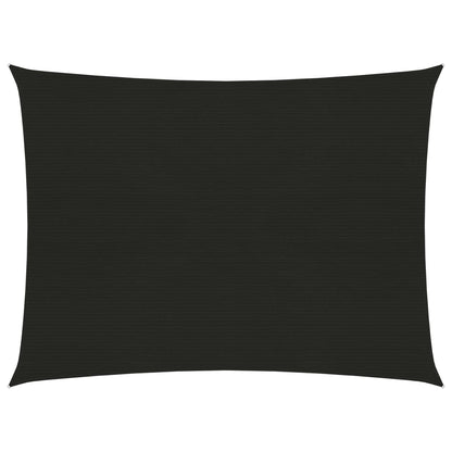 vidaXL Voile d'ombrage 160 g/m² Noir 2x3 m PEHD