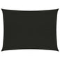 vidaXL Voile d'ombrage 160 g/m² Noir 2x3 m PEHD