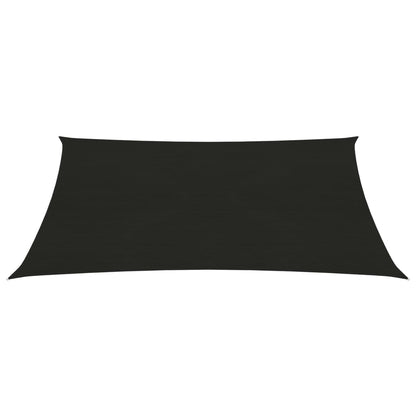 vidaXL Voile d'ombrage 160 g/m² Noir 2x3 m PEHD