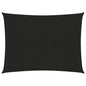 vidaXL Voile d'ombrage 160 g/m² Noir 2x3,5 m PEHD