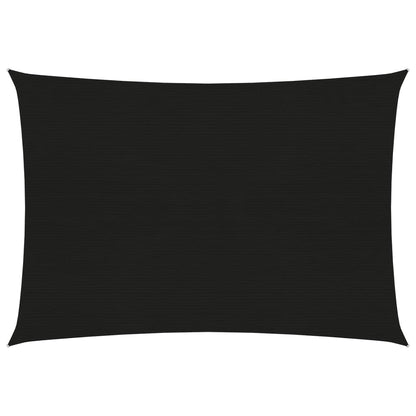vidaXL Voile d'ombrage 160 g/m² Noir 2,5x3,5 m PEHD