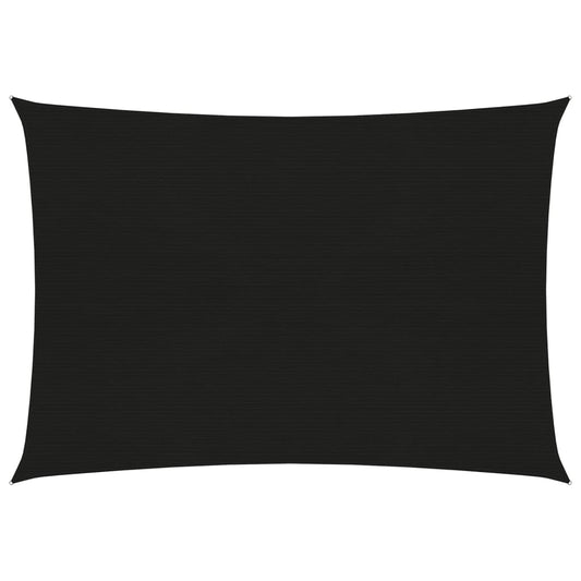 vidaXL Voile d'ombrage 160 g/m² Noir 2,5x3,5 m PEHD