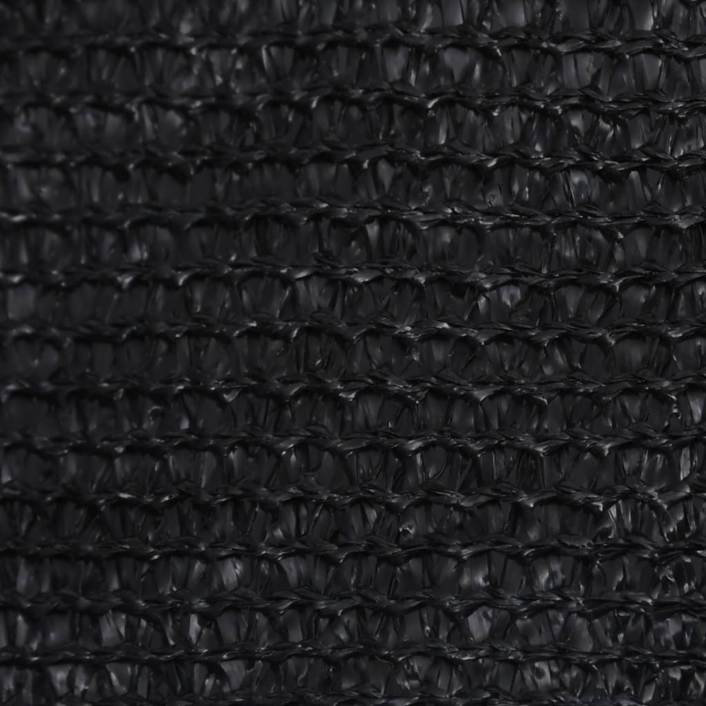 vidaXL Voile d'ombrage 160 g/m² Noir 2,5x3,5 m PEHD
