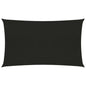 vidaXL Voile d'ombrage 160 g/m² Noir 2,5x5 m PEHD
