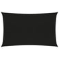 vidaXL Voile d'ombrage 160 g/m² Noir 3x5 m PEHD
