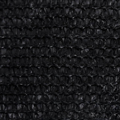 vidaXL Voile d'ombrage 160 g/m² Noir 3x5 m PEHD