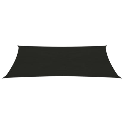 vidaXL Voile d'ombrage 160 g/m² Noir 3x6 m PEHD