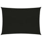 vidaXL Voile d'ombrage 160 g/m² Noir 3,5x5 m PEHD