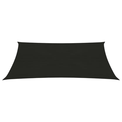 vidaXL Voile d'ombrage 160 g/m² Noir 3,5x5 m PEHD