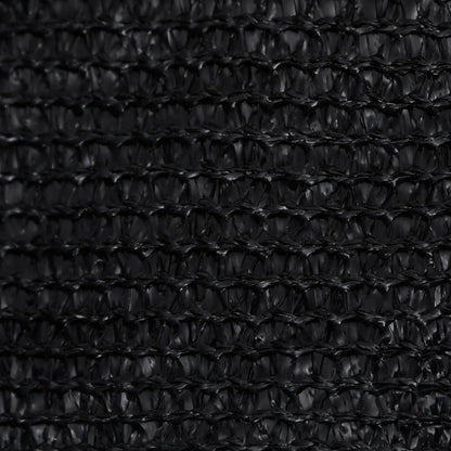 vidaXL Voile d'ombrage 160 g/m² Noir 3,5x5 m PEHD