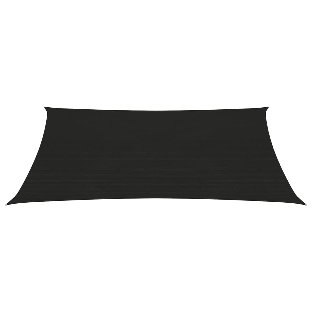 vidaXL Voile d'ombrage 160 g/m² Noir 4x5 m PEHD