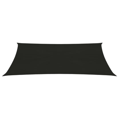 vidaXL Voile d'ombrage 160 g/m² Noir 5x7 m PEHD
