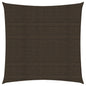 vidaXL Voile d'ombrage 160 g/m² Marron 2,5x2,5 m PEHD