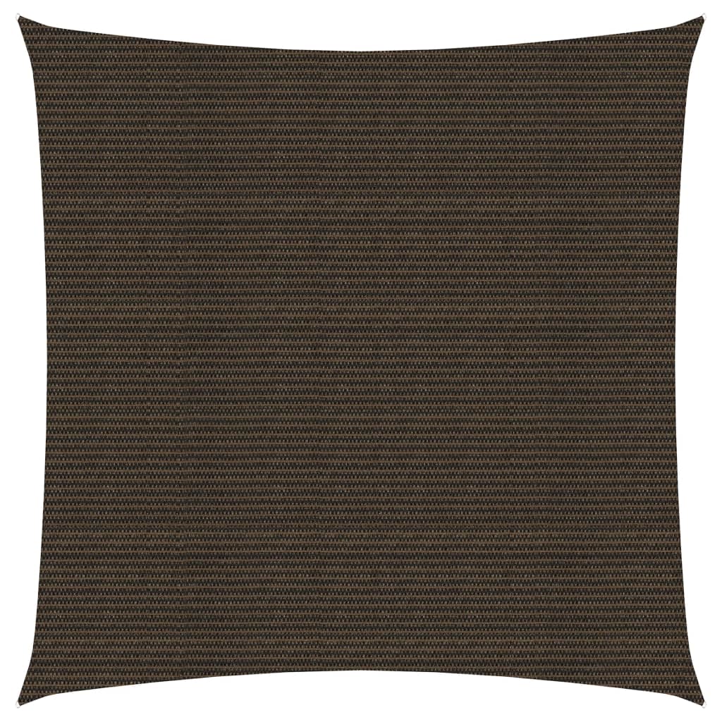 vidaXL Voile d'ombrage 160 g/m² Marron 3x3 m PEHD