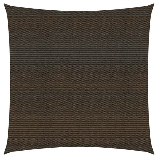 vidaXL Voile d'ombrage 160 g/m² Marron 3x3 m PEHD