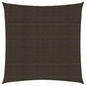 vidaXL Voile d'ombrage 160 g/m² Marron 3x3 m PEHD