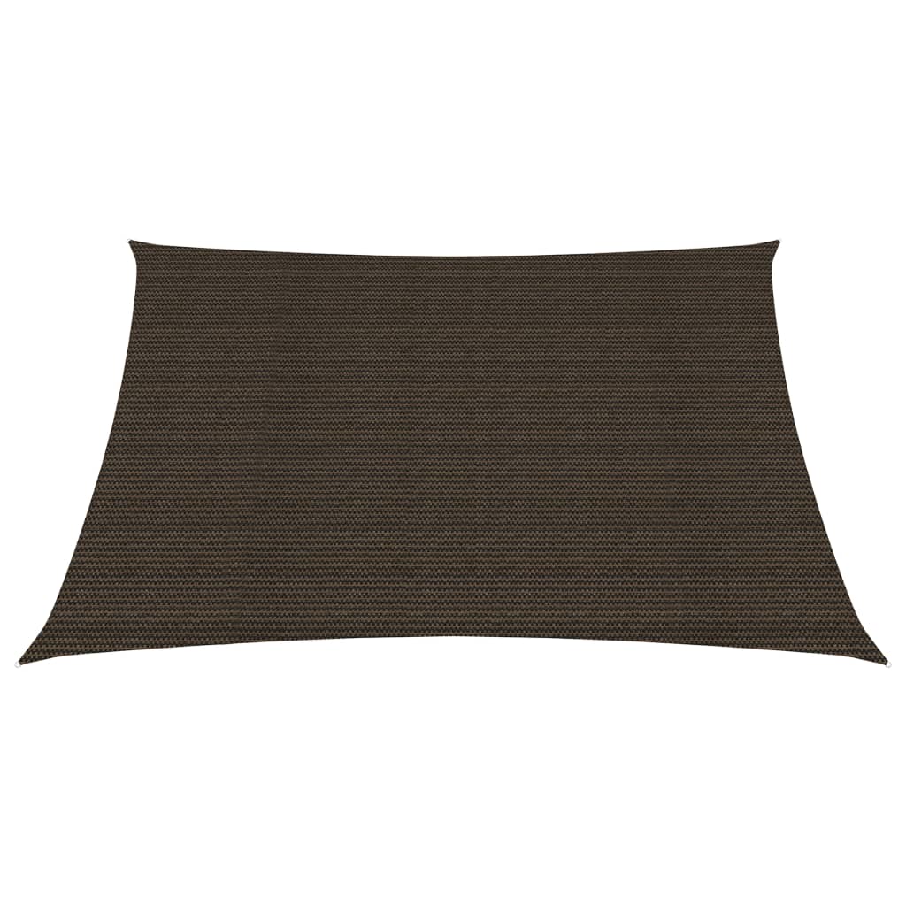 vidaXL Voile d'ombrage 160 g/m² Marron 3x3 m PEHD