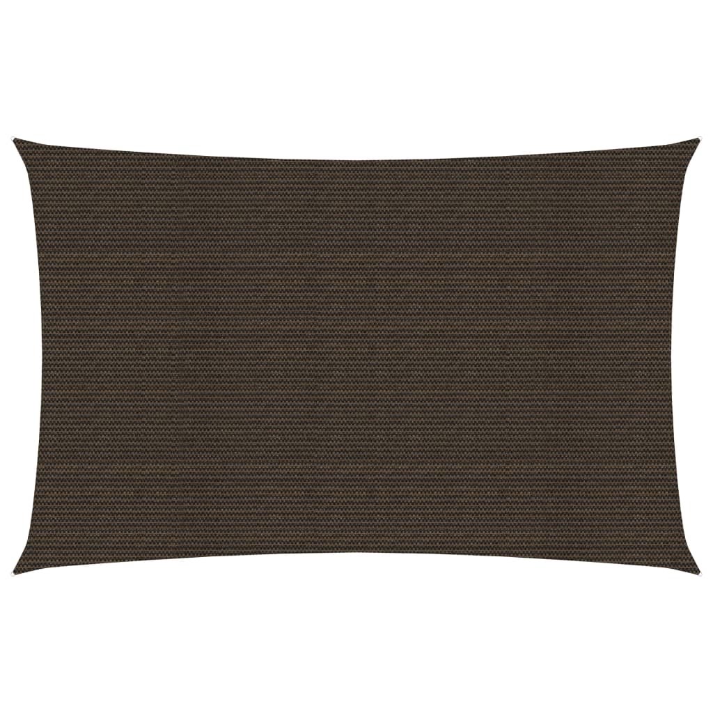 vidaXL Voile d'ombrage 160 g/m² Marron 3x5 m PEHD