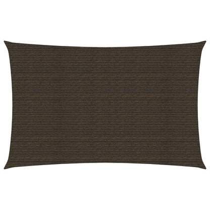 vidaXL Voile d'ombrage 160 g/m² Marron 3x5 m PEHD