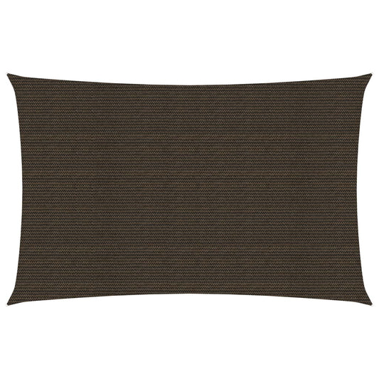 vidaXL Voile d'ombrage 160 g/m² Marron 3x5 m PEHD