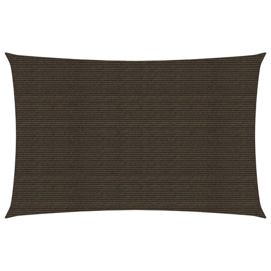 vidaXL Voile d'ombrage 160 g/m² Marron 3x6 m PEHD