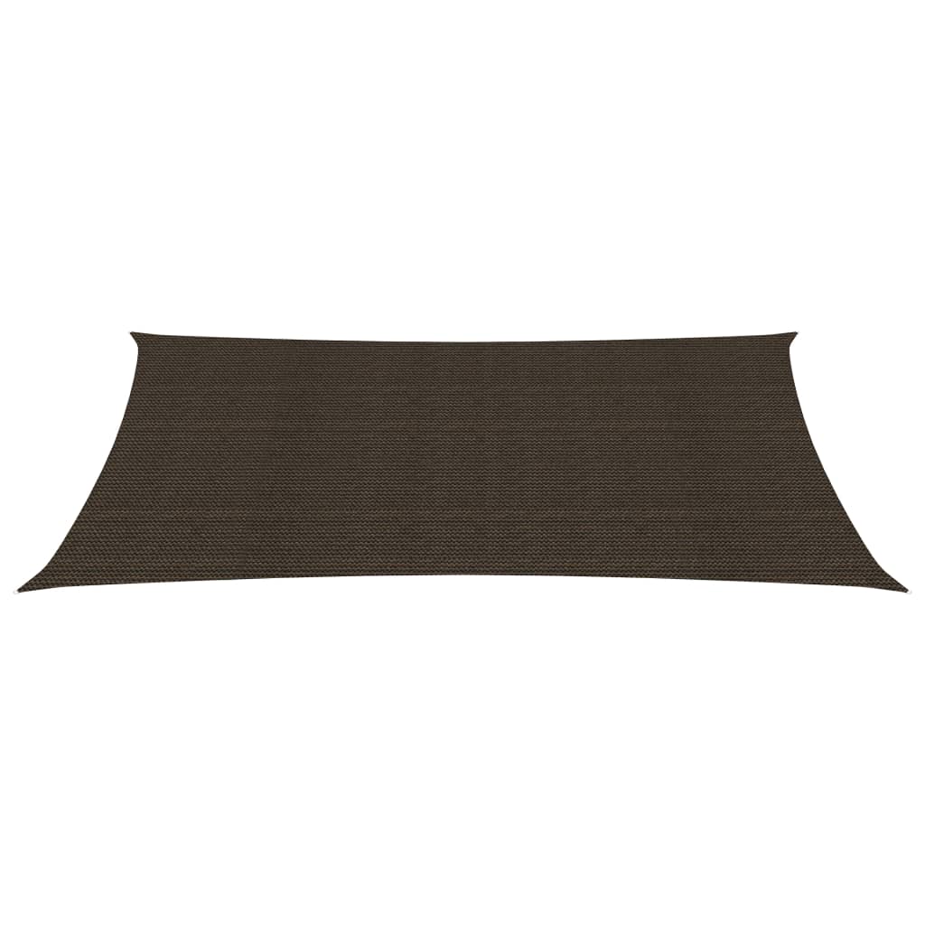 vidaXL Voile d'ombrage 160 g/m² Marron 3x6 m PEHD