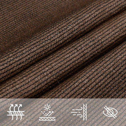 vidaXL Voile d'ombrage 160 g/m² Marron 4x4x5,8 m PEHD