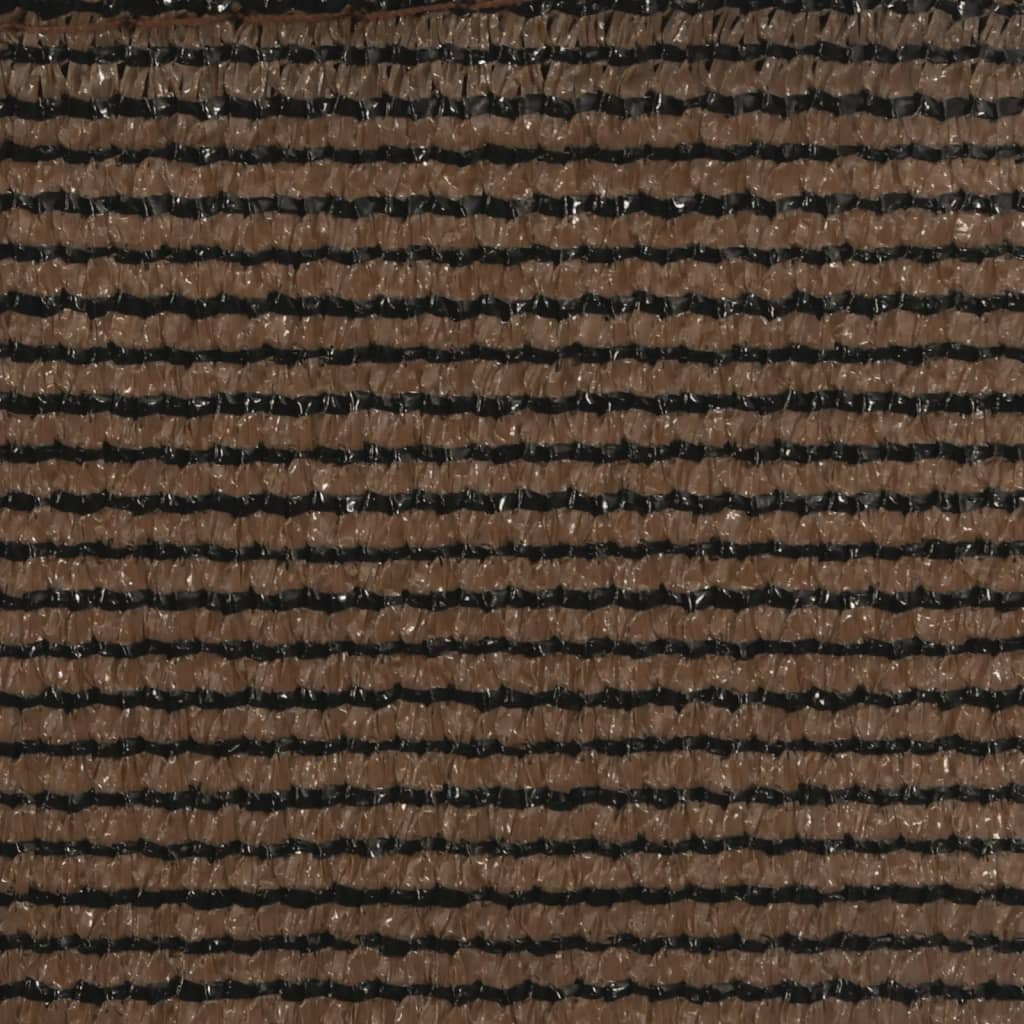 vidaXL Voile d'ombrage 160 g/m² Marron 4x4x5,8 m PEHD