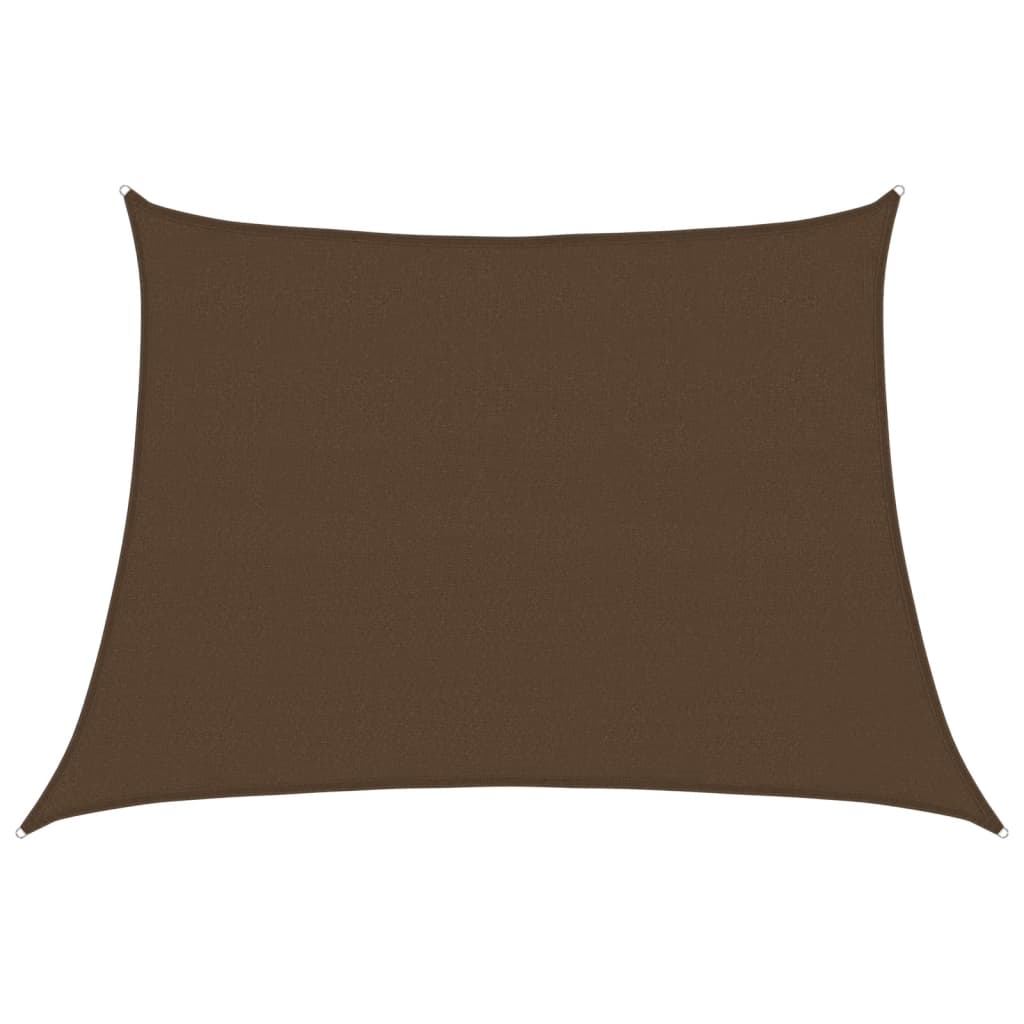 vidaXL Voile d'ombrage 160 g/m² Marron 4/5x3 m PEHD