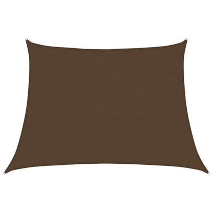 vidaXL Voile d'ombrage 160 g/m² Marron 4/5x3 m PEHD