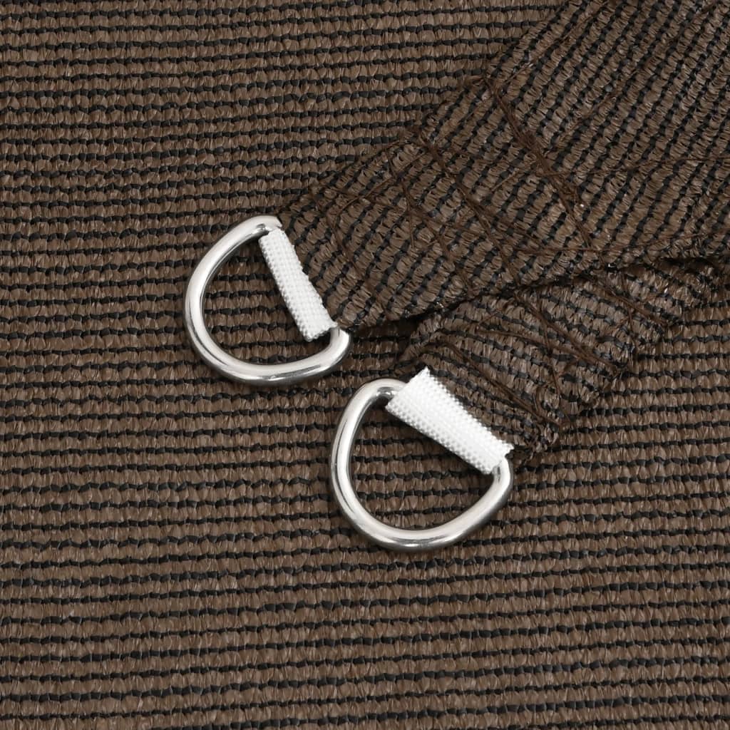 vidaXL Voile d'ombrage 160 g/m² Marron 4/5x3 m PEHD