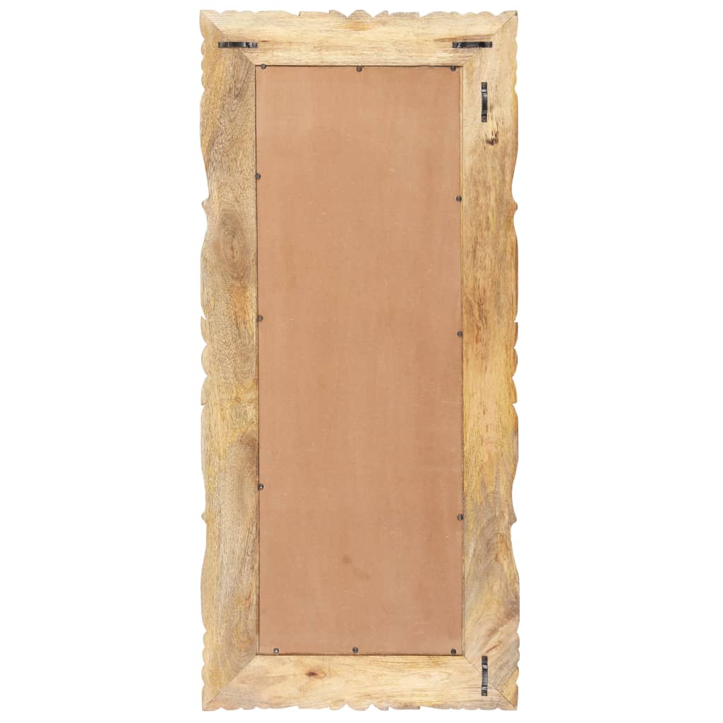 vidaXL Miroir 110x50 cm Bois de manguier massif